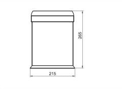 Dekor Banyo SS304 Paslanmaz Çöp Kovası 5 Lt.