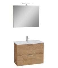 Vitra Mia 67093 Banyo Dolabı Seti 80Cm,Çekmeceli Altın Meşe