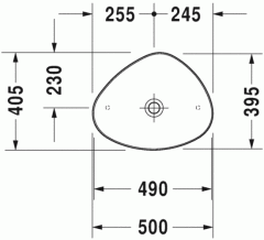 Duravit Cape Cod DuraCeram Çanak Lavabo 50cm