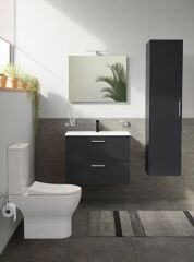 Vitra Mia 66167 Boy Dolabı Parlak Antrasit