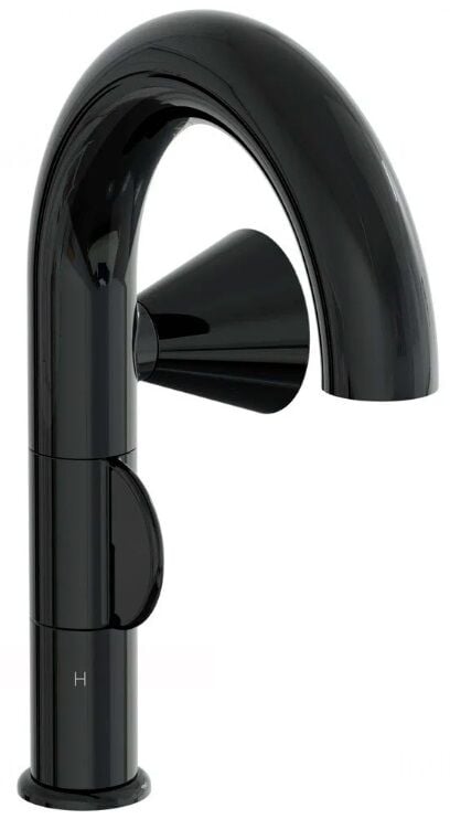 Liquid A4274939 Lavabo Bataryası,Parlak Siyah(Sağdan Kullanım)