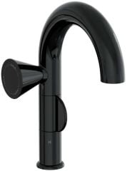 Vitra Liquid A4275539 Lavabo Bataryası,Parlak Siyah