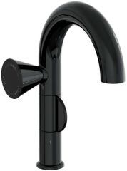 Vitra Liquid A4275539 Lavabo Bataryası,Parlak Siyah