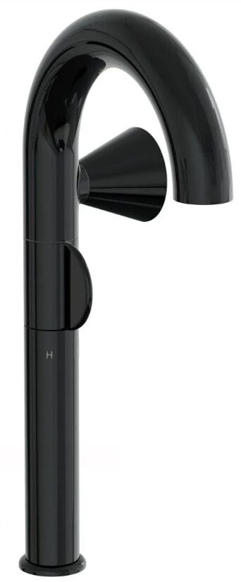 Vitra Liquid A4279139 Lavabo Bataryası,Yüksek Parlak Siyah