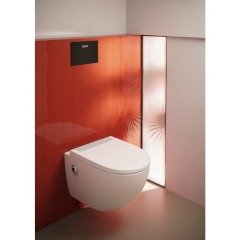 Vitra 4948b403-6262 Sento Asma Klozet Seti, 54 Cm, Temassız Entegre Ara Musluklu, Temassız Klozet Kapağı Dahil