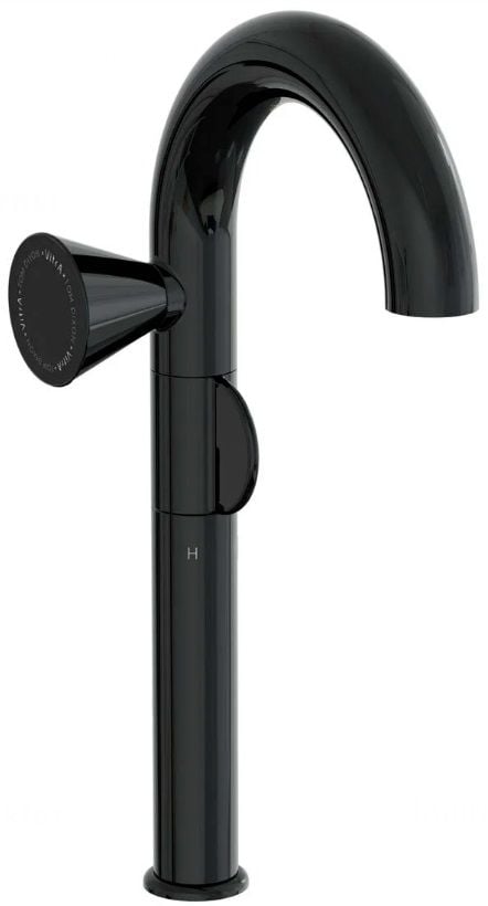 Vitra Liquid A4279439 Lavabo Bataryası,Yüksek Parlak Siyah