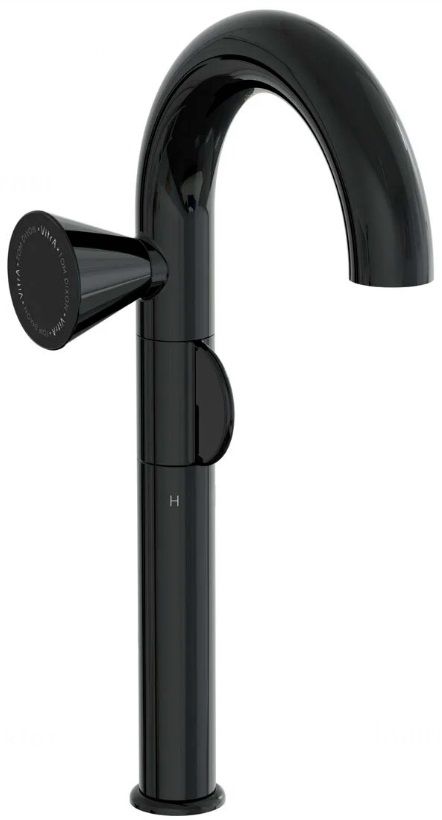 Vitra Liquid A4279439 Lavabo Bataryası,Yüksek Parlak Siyah