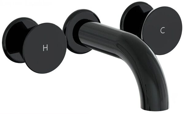 Vitra Liquid A4269039 Ankastre Lavabo Bataryası(Kısa) Parlak Siyah