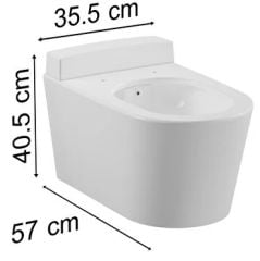 Vitra 5176b003-1685 Nest Rim-ex Asma Klozet, Deterjan Hazneli