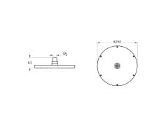 Vitra A4563836WTC Origin Duş Başlığı Mat Siyah