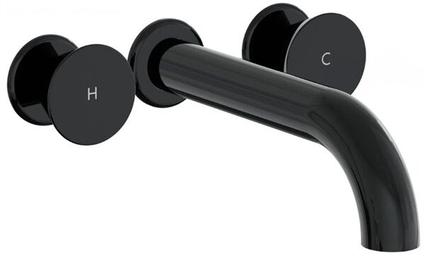 Vitra Liquid A4268939 Ankastre Lavabo Bataryası(Uzun) Parlak Siyah