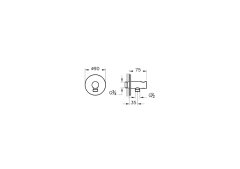 Vitra A42625 Origin Ankastre El Duşu Çıkışı Krom