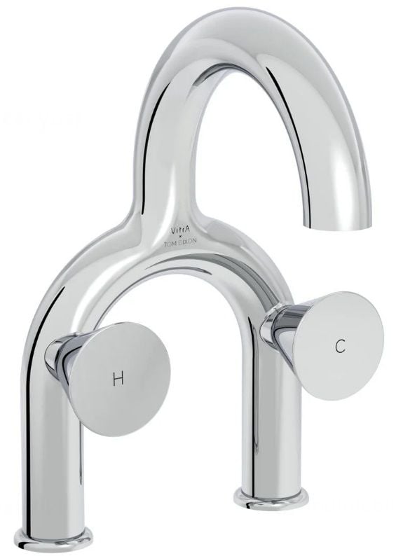 Vitra A42747 Liquid Lavabo Bataryası 2 Delikli Lavabolar İçin, Krom