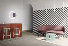 VitrA K94843500001VTE0 15x15 Retromix Fon Siyah Beyaz Çizgili Small