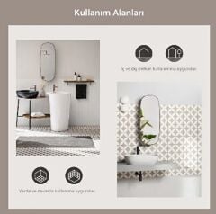 VitrA K94844300001VTE0 15x15 Retromix Soğuk Daire Negatif Medıum