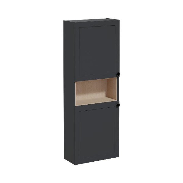 Vitra Root Classic 68535 Boy Dolabı, Kapaklı, 55 cm, Dar, Kısa, Mat Grafit