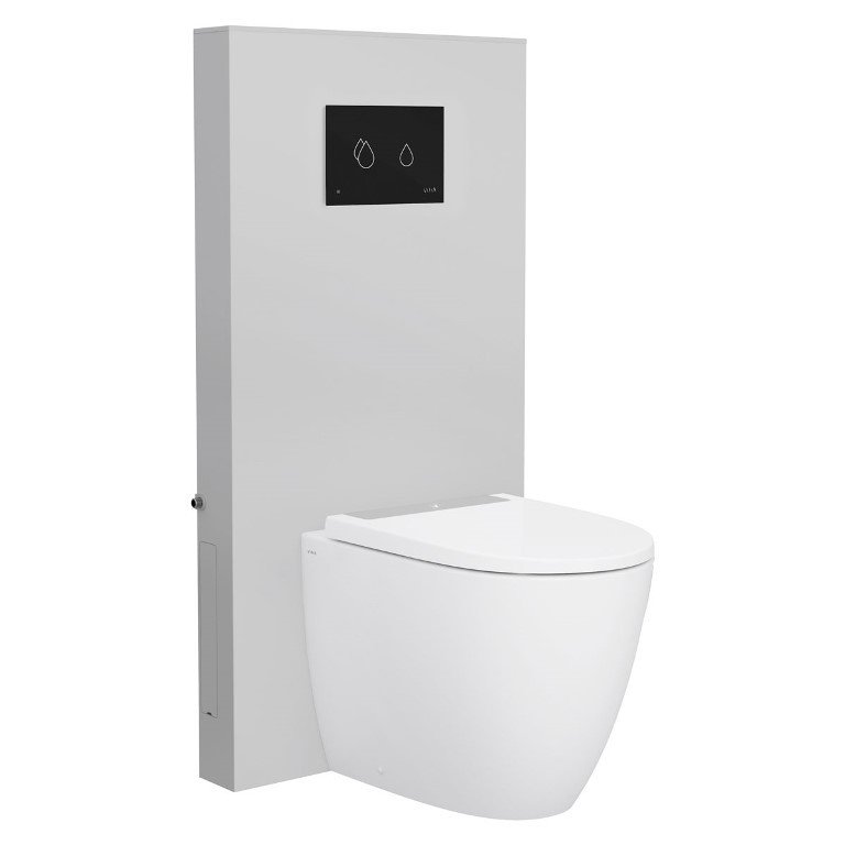Vitra 770-1760-01 Renoform Dtd Klozetler İçin Taharet Deliksiz Platform, 10,5 Cm, Beyaz