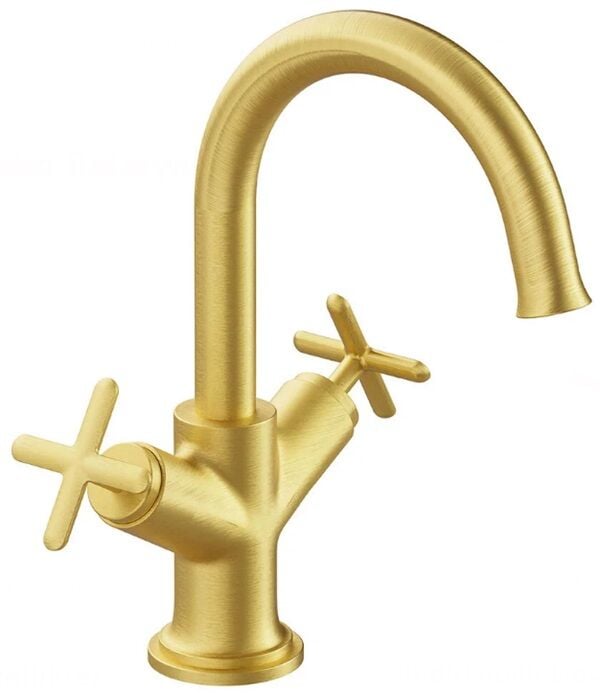 Vitra Origin Classic A4288425 Lavabo Bataryası Fırçalı Altın