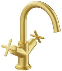 Vitra Origin Classic A4288425 Lavabo Bataryası Fırçalı Altın