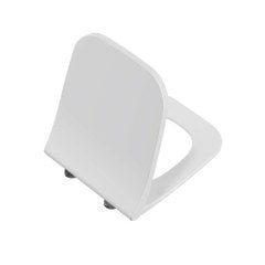 Vitra İntegra 191-003R009 Klozet Kapağı, Parlak Beyaz, İnce, Yavaş Kapanır