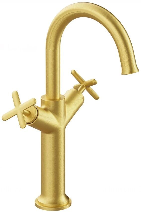 Vitra Origin Classic A4288625 Lavabo Bataryası(Çanak)Fırçalı Altın