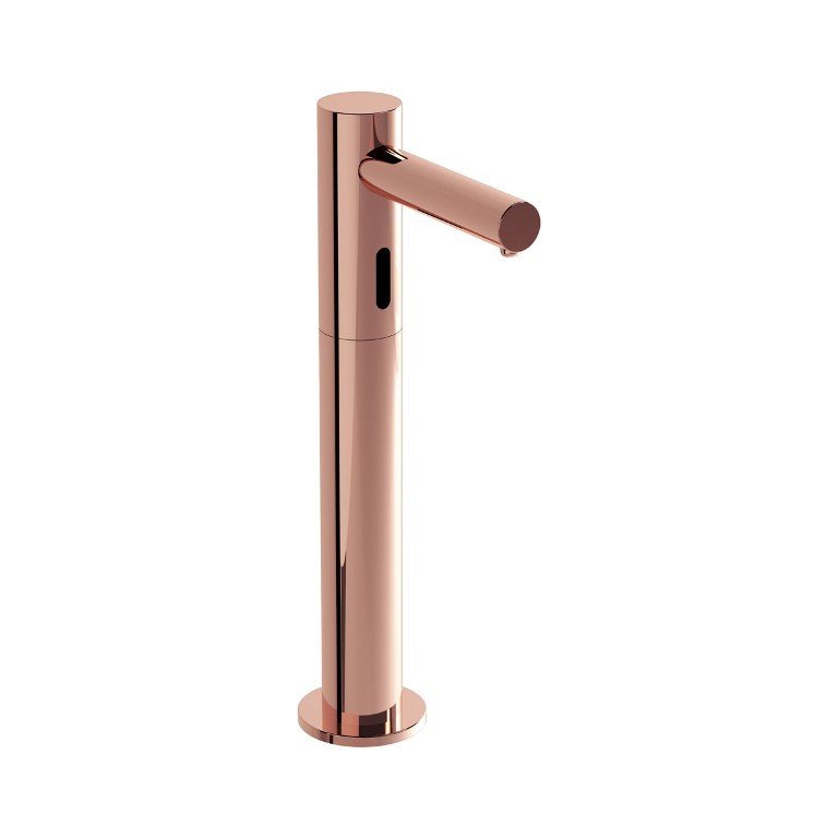 Vitra A4476029 Origin Temassız Sıvı Sabunluk, Tezgah Üstü (Elektrikli-Uzun) Bakır