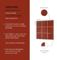 VitrA K94842580001VTE0 Retromix Amber Kırmızı 10x10