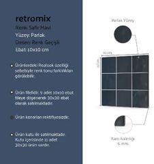 VitrA K94842480001VTE0 Retromix Amber Safir Mavi 10x10