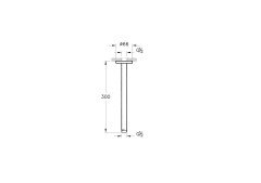 Vitra A4565023 Origin Duş Dirseği Altın (Uzun - Tavandan)