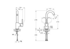 Artema Minimax S A41999 Döner Borulu Lavabo Bataryası, Krom