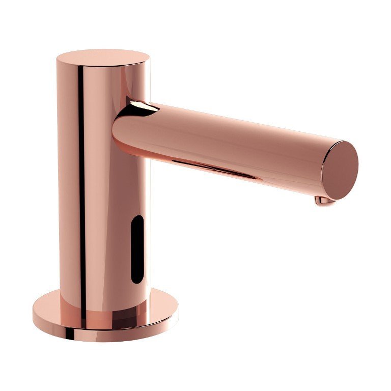 Vitra A4469929 Origin Temassız Sıvı Sabunluk, Tezgah Üstü (Elektrikli-Kısa) Bakır