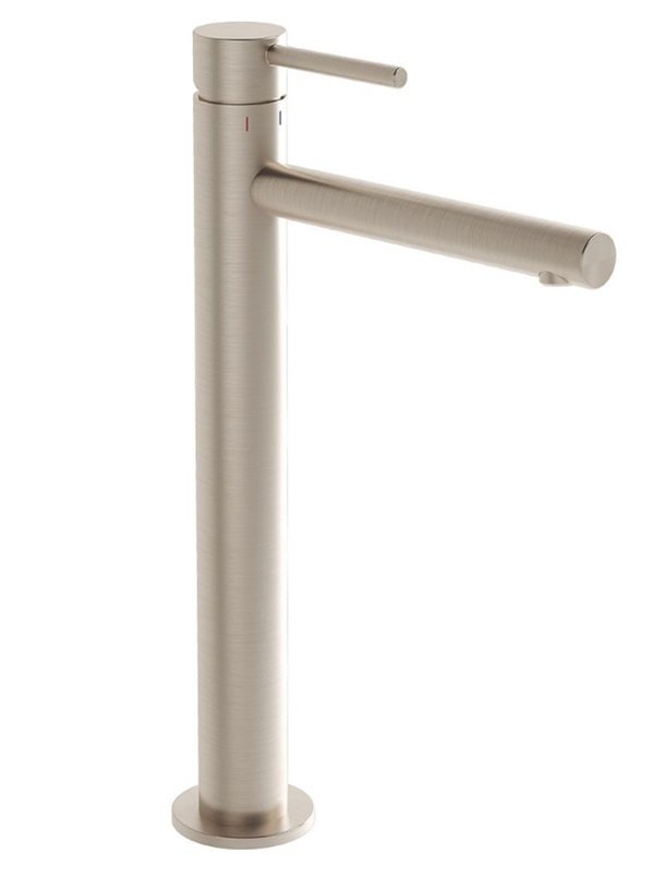 VitrA Origin A4255834 Çanak Large Lavabo Bataryası, Fırçalı Nikel