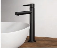 VitrA Origin A4255836WTC Çanak Large Lavabo Bataryası, Mat Siyah