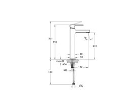 Artema A40798 Qline Lavabo Bataryası (Yüksek-Çanak)