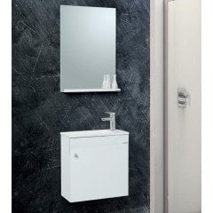 Lineart İnci 50cm Dar Banyo Dolabı Beyaz