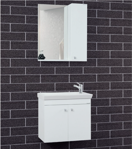 Lineart İnci 60cm Dar Banyo Dolabı Beyaz