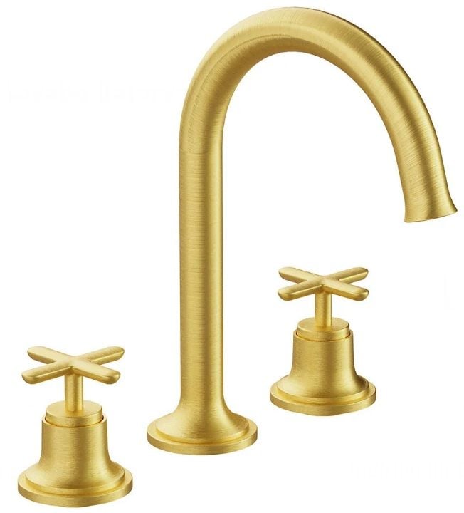 Vitra Origin Classic A4289125 Lavabo Bataryası(3 Delikli Lavabolar İçin)Fırçalı Altın