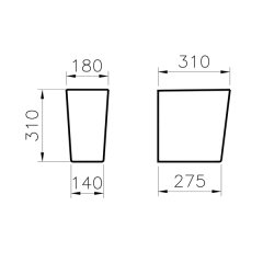 Vitra S50 Yarım Ayak, Beyaz, 5316L003-0156