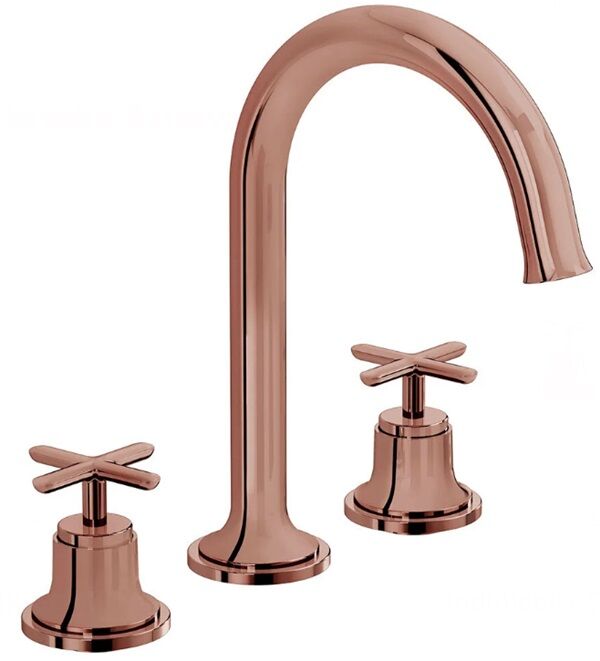 Vitra Origin Classic A4289129 Lavabo Bataryası(3 Delikli Lavabolar İçin)Soft Bakır