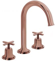 Vitra Origin Classic A4289129 Lavabo Bataryası(3 Delikli Lavabolar İçin)Soft Bakır