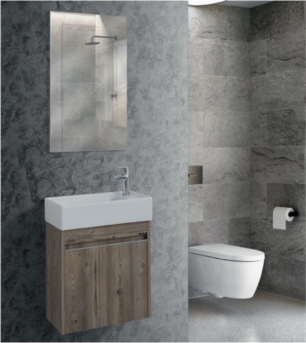 Lineart Moon 50 cm Dar Banyo Dolabı Cadiz