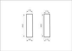 Vitra S50 Kolon Ayak, Beyaz, 6936L003-7035