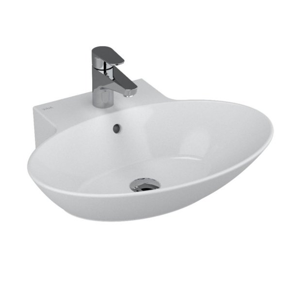 VitrA Geo 4424B003-0001 Oval Lavabo, 60 cm, Beyaz