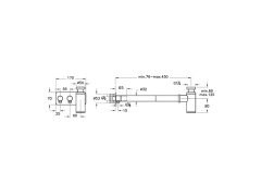 Vitra A45156 Origin Lavabo Sifon Seti Krom (Asimetrik - Rozetli)
