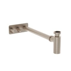 Vitra A4515634 Origin Lavabo Sifon Fırçalı Nikel (Asimetrik - Rozetli)