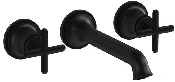 Vitra Origin Classic A4289036 (3 Delikli Lavabolar İçin) Ankastre Lavabo Bataryası Mat Siyah
