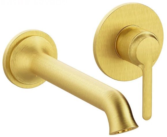 Vitra Origin Classic A4288925 Ankastre Lavabo Bataryası Fırçalı Altın