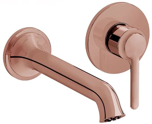 Vitra Origin Classic A4288929 (2 Delikli Lavabolar İçin) Ankastre Lavabo Bataryası Soft Bakır
