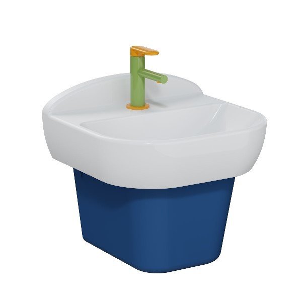 Vitra 7350b003-0041 Sento Çocuk Lavabosu, 45 Cm Beyaz
