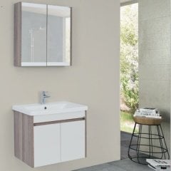 Lineart Mars 65 cm Banyo Dolabı Atlanstis+Dolaplı Ayna